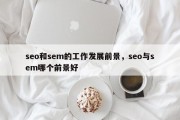 seo和sem的工作发展前景，seo与sem哪个前景好