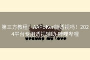 第三方教程！AAPoKer能透视吗！2024平台专用透视辅助-哔哩哔哩