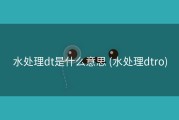 水处理dt是什么意思 (水处理dtro)