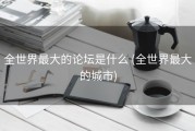 全世界最大的论坛是什么 (全世界最大的城市)