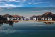 三维是什么 电商的二维 (三维电器)