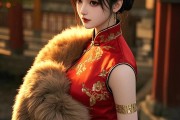 数字艺术下3D二次元旗袍美人：古典与梦幻的惊艳碰撞