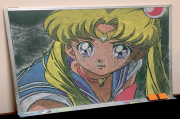 校园黑板报中的月野兔：二次元世界的神奇穿越