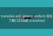 transition animation transform 深化了解CSS3动画 (transition)