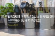 影响谷歌关键词排名的起因有哪些 (影响谷歌排名的因素)