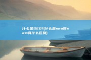 什么是SEO? (什么是seo和sem有什么区别)