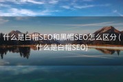 什么是白帽SEO和黑帽SEO怎么区分 (什么是白帽SEO)