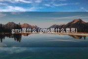 gms是什么 (gms是什么意思)