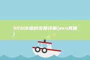 SEO 详细的步骤详解 (seo具体)