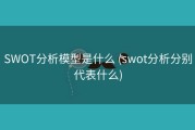 SWOT分析模型是什么 (swot分析分别代表什么)