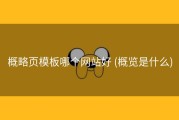 概略页模板哪个网站好 (概览是什么)