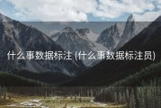 什么事数据标注 (什么事数据标注员)