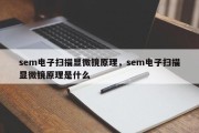 sem电子扫描显微镜原理，sem电子扫描显微镜原理是什么