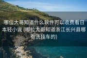 哪位大哥知道什么软件可以收费看日本轻小说 (哪位大哥知道浙江长兴县哪有洗挂车的)