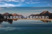 什么是结构化 (什么是结构化面试)