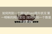 如何判别一个网站的seo提升状况 第一明晰的网站定位 (如何判别一个数是不是质数)