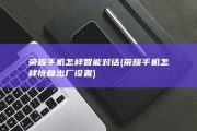 荣耀手机怎样智能对话 (荣耀手机怎样恢复出厂设置)