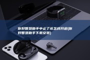 你好智慧助手中止了该怎样开启 (你好智慧助手下载安装)