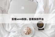 百度sem投放，百度投放平台