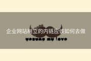 企业网站树立的内链应该如何去做