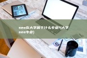seo在大学属于什么专业? (大学seo专业)