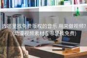 去哪里找免费版权的音乐 用来做视频? (动漫视频素材去哪里找免费)