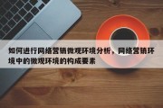 如何进行网络营销微观环境分析，网络营销环境中的微观环境的构成要素