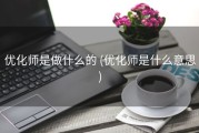 优化师是做什么的 (优化师是什么意思)