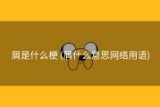 屑是什么梗 (屑什么意思网络用语)