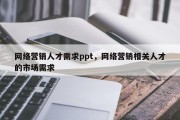 网络营销人才需求ppt，网络营销相关人才的市场需求