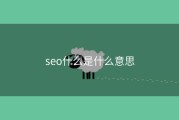 seo什么是什么意思