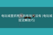 电玩城里抓熊猫的有技巧没有 (电玩城捉泥鳅技巧)