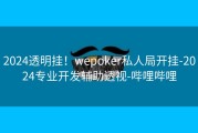 2024透明挂！wepoker私人局开挂-2024专业开发辅助透视-哔哩哔哩