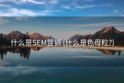 什么是SEM营销 (什么是色母粒?)