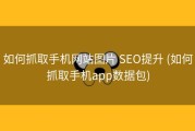 如何抓取手机网站图片 SEO提升 (如何抓取手机app数据包)