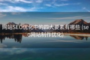 网站SEO优化中的四大要素有哪些 (seo网站制作优化)