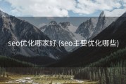 seo优化哪家好 (seo主要优化哪些)
