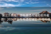 第三方教程！微扑克透视辅助软件截图！2024平台专用透视辅助-哔哩哔哩