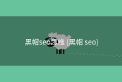 黑帽seo思维 (黑帽 seo)
