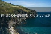 如何优化小程序性能 (如何优化小程序)