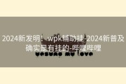 2024新发明！wpk辅助挂-2024新普及确实是有挂的-哔哩哔哩