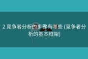 2 竞争者分析的步骤有哪些 (竞争者分析的基本框架)