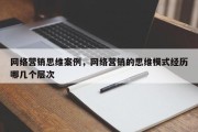 网络营销思维案例，网络营销的思维模式经历哪几个层次