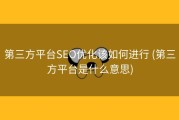 第三方平台SEO优化该如何进行 (第三方平台是什么意思)