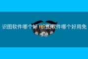 识图软件哪个好 (识图软件哪个好用免费)