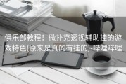 俱乐部教程！微扑克透视辅助挂的游戏特色(原来是真的有挂的)-哔哩哔哩