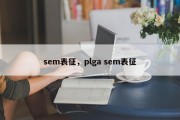 sem表征，plga sem表征