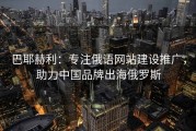 巴耶赫利：专注俄语网站建设推广，助力中国品牌出海俄罗斯