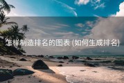 怎样制造排名的图表 (如何生成排名)