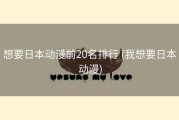 想要日本动漫前20名排行 (我想要日本动漫)